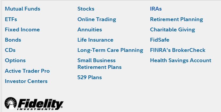 Fidelity Products