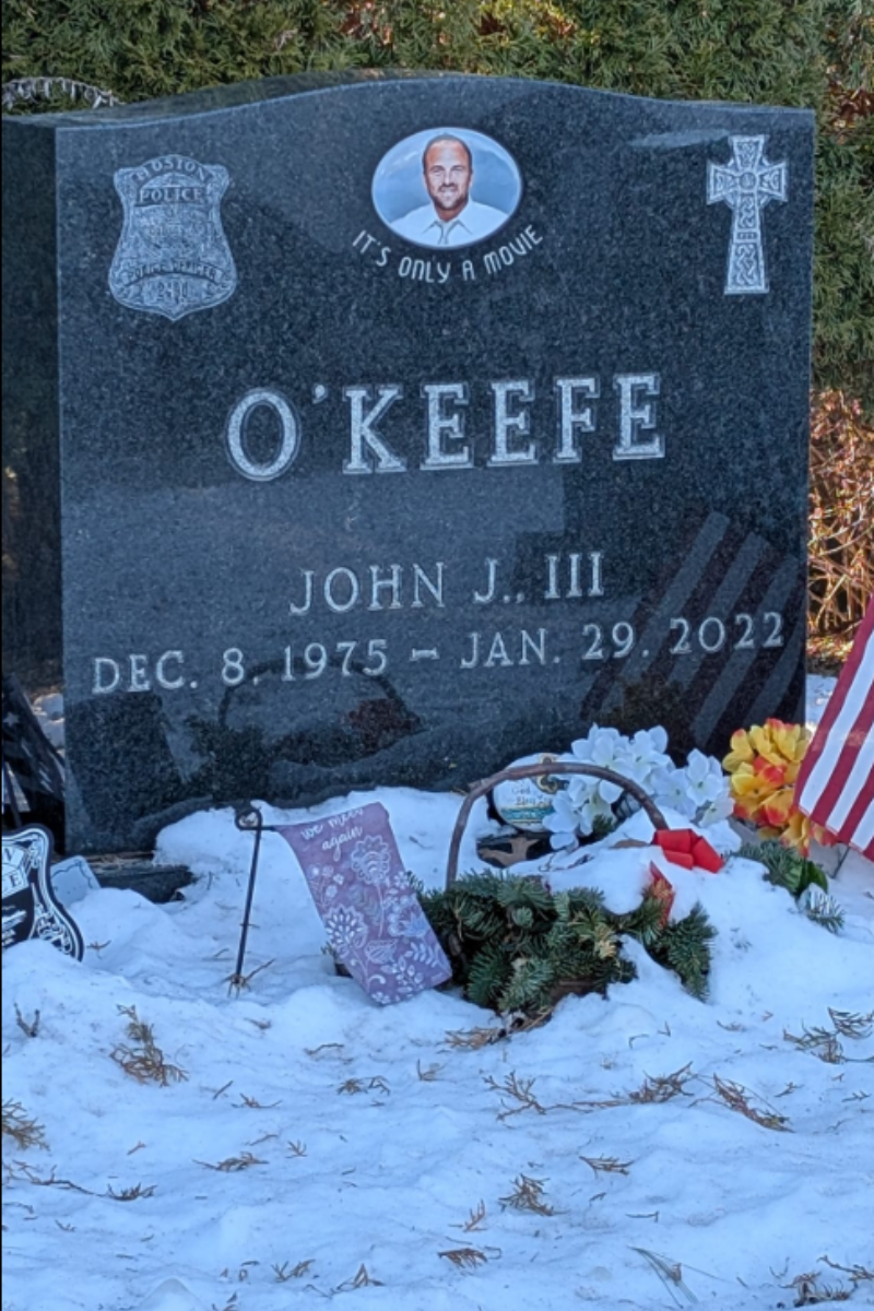 John OKeefe Headstone John OKeefe headstone, Image Credit: Facebook Rodney Cleveland (Turtleboy - Only Fans)