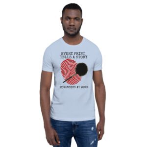 Every Print Tells a Story Unisex t-shirt - Baby Blue