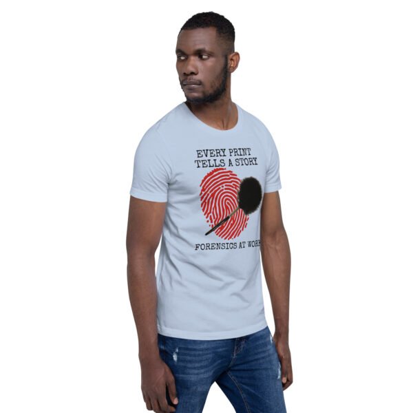 Every Print Tells a Story Unisex t-shirt - Baby Blue - Image 6