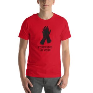 Forensics at Work Unisex t-shirt - Red