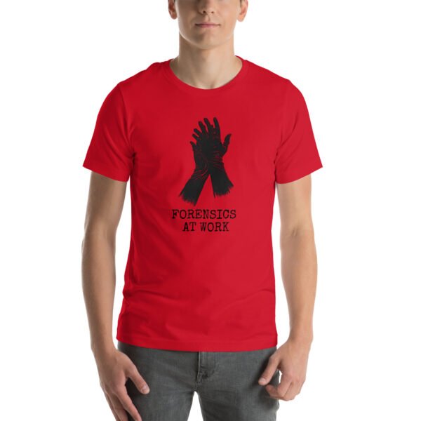 Forensics at Work Unisex t-shirt - Red