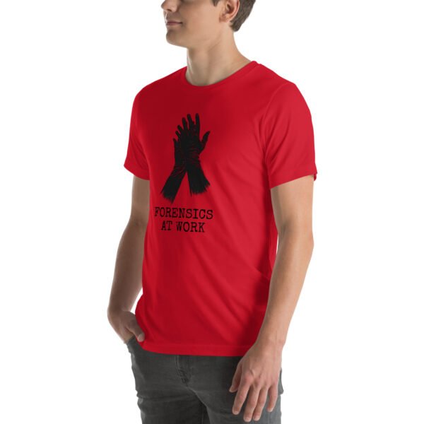 Forensics at Work Unisex t-shirt - Red - Image 4