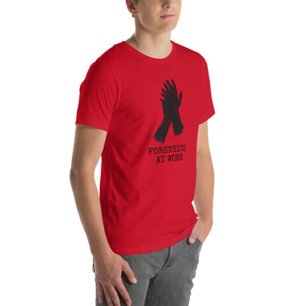 Forensics at Work Unisex t-shirt - Red - Image 6