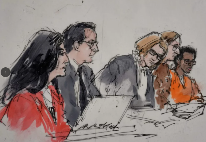 Lindsay Clancy attending her arraignment from a hospital bed.