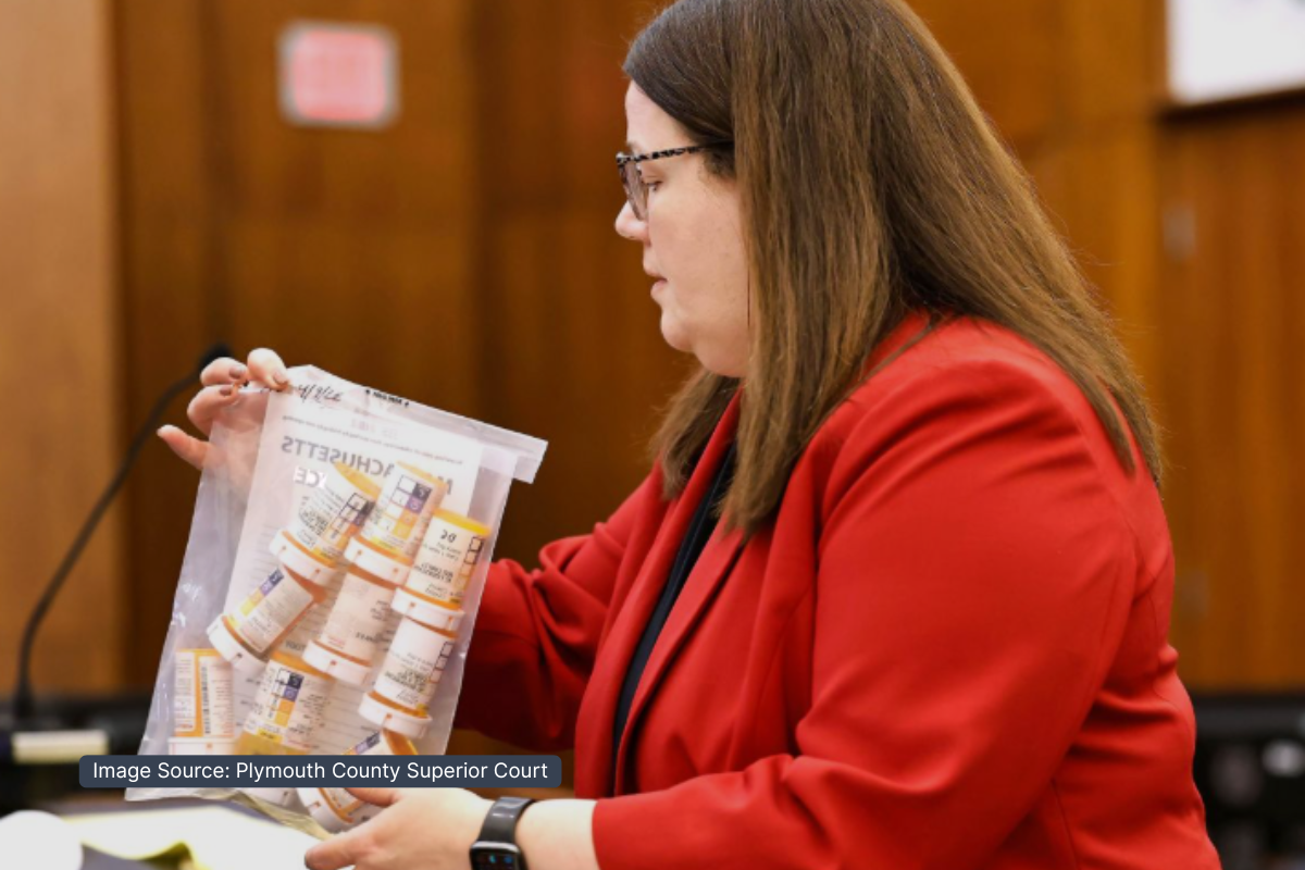 ADA Sprague with Lindsay Clancy Bag of Medications